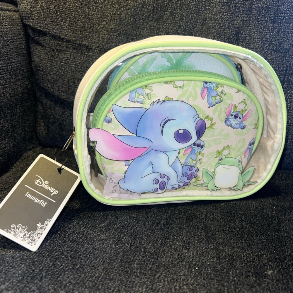3 Piece Bag Set Disney Stitch with Frogs NWT 🐸